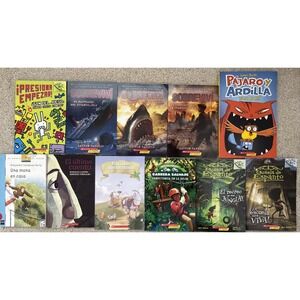 Lot of 11 Spanish Espanol Kids Childrens Chapter Books Set I Survived Escuela